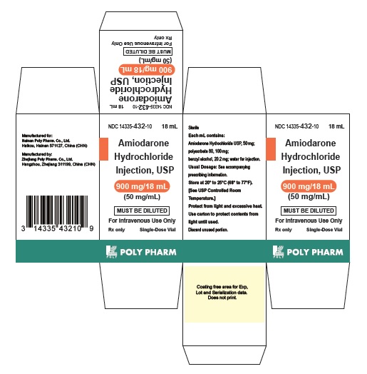 Amiodarone Hydrochloride Injection USP, 900 mg/18 mL Carton Label