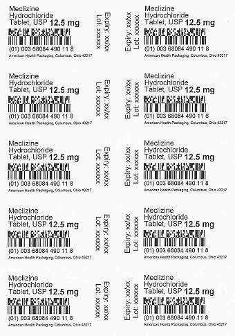 12.5 mg Meclizine HCl Tablet Blister