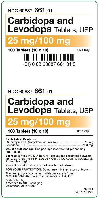 CARBIDOPA AND LEVODOPA tablet