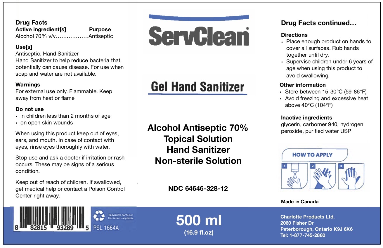 Gel Hand Sanitizer 500 ML NDC: <a href=/NDC/64646-328-12>64646-328-12</a>