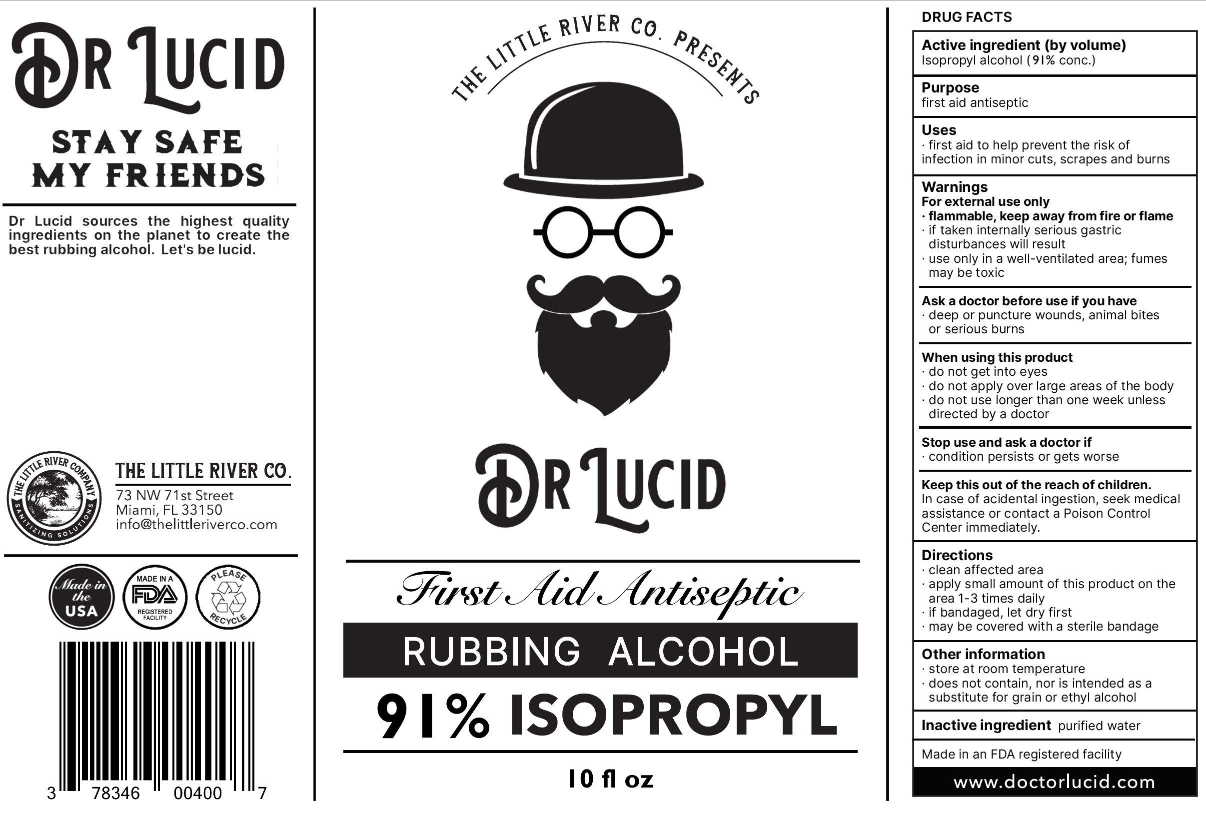 Dr Lucid 91 IPA 10oz Label