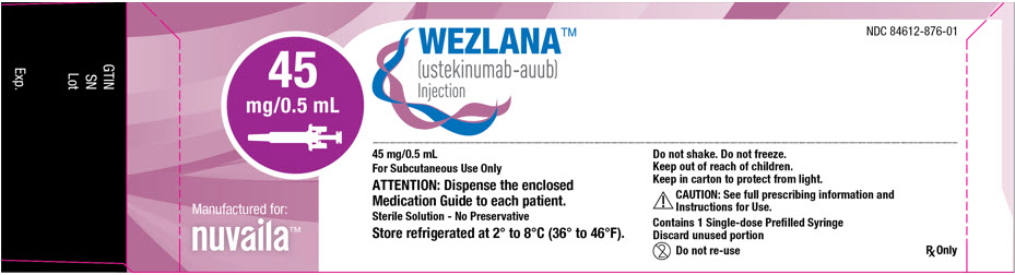 PRINCIPAL DISPLAY PANEL - 45 mg/0.5 mL Syringe Carton - 876-01