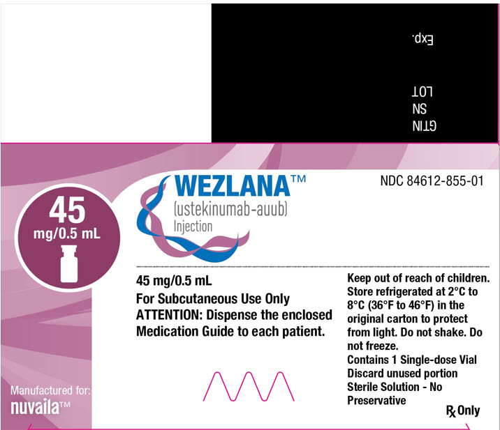 PRINCIPAL DISPLAY PANEL - 45 mg/0.5 mL Vial Carton - 855-01