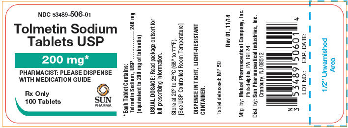 PRINCIPAL DISPLAY PANEL - 200 mg Tablet Bottle Label