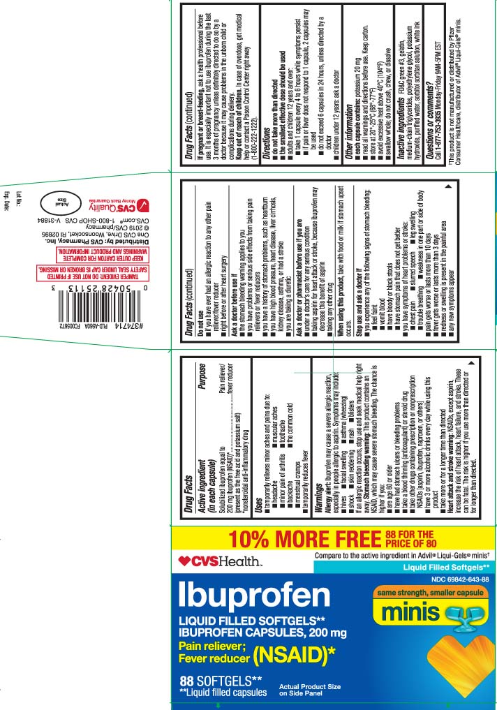 Solubilized ibuprofen equal to 200 mg ibuprofen (NSAID)* (present as the free acid and potassium salt) *nonsteroidal anti-inflammatory drug