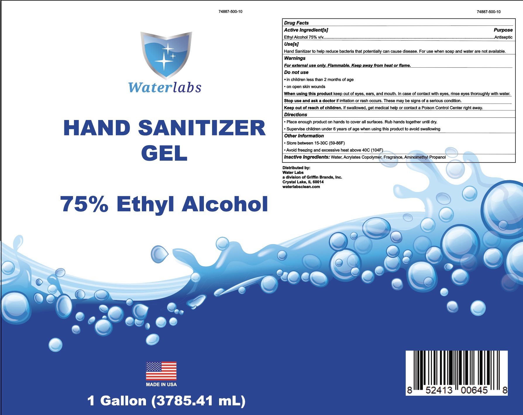 3785.41 ml label