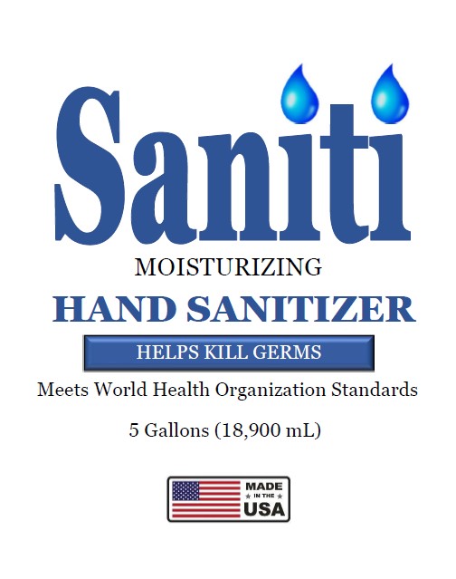 Saniti - 5 Gallon Label Front