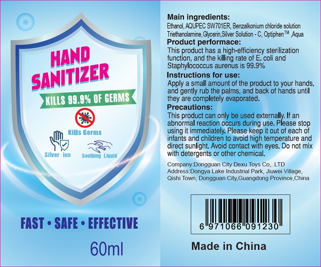 Hand Sanitizer 60ml label