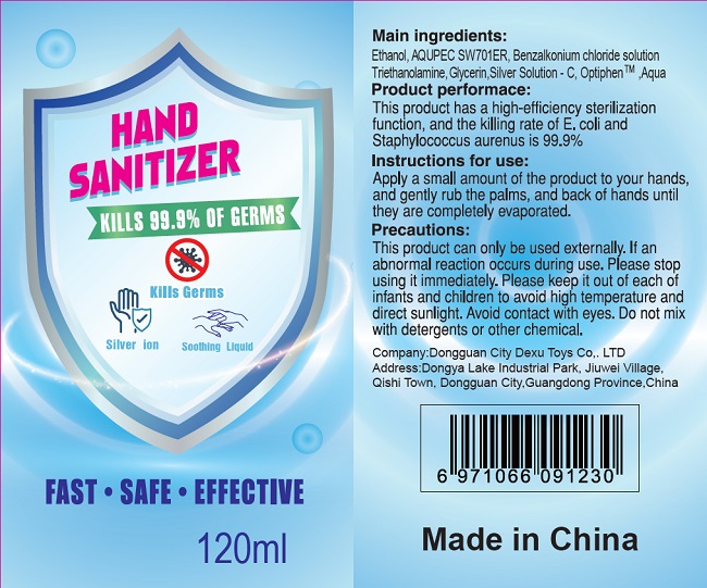 Hand Sanitizer 120ml label