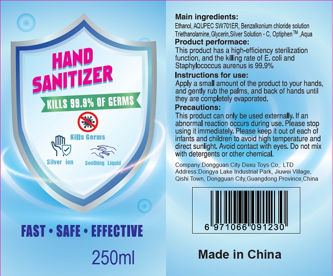 Hand Sanitizer 250ml label