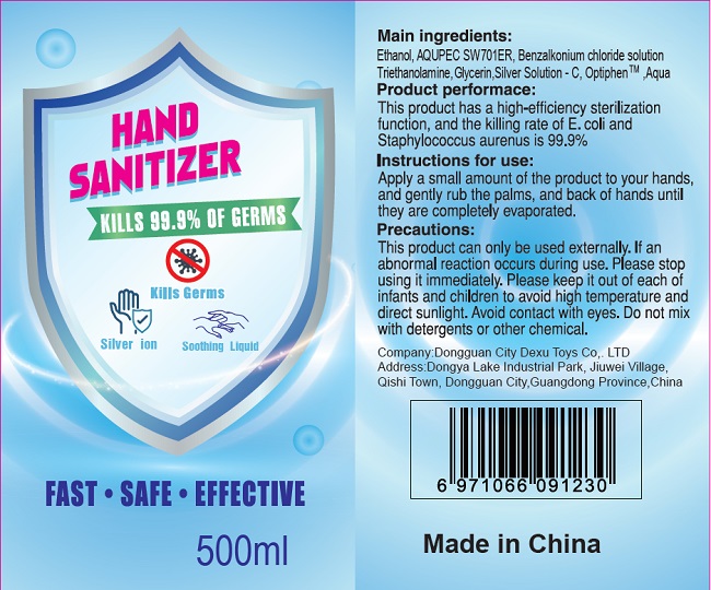 Hand Sanitizer 500ml label