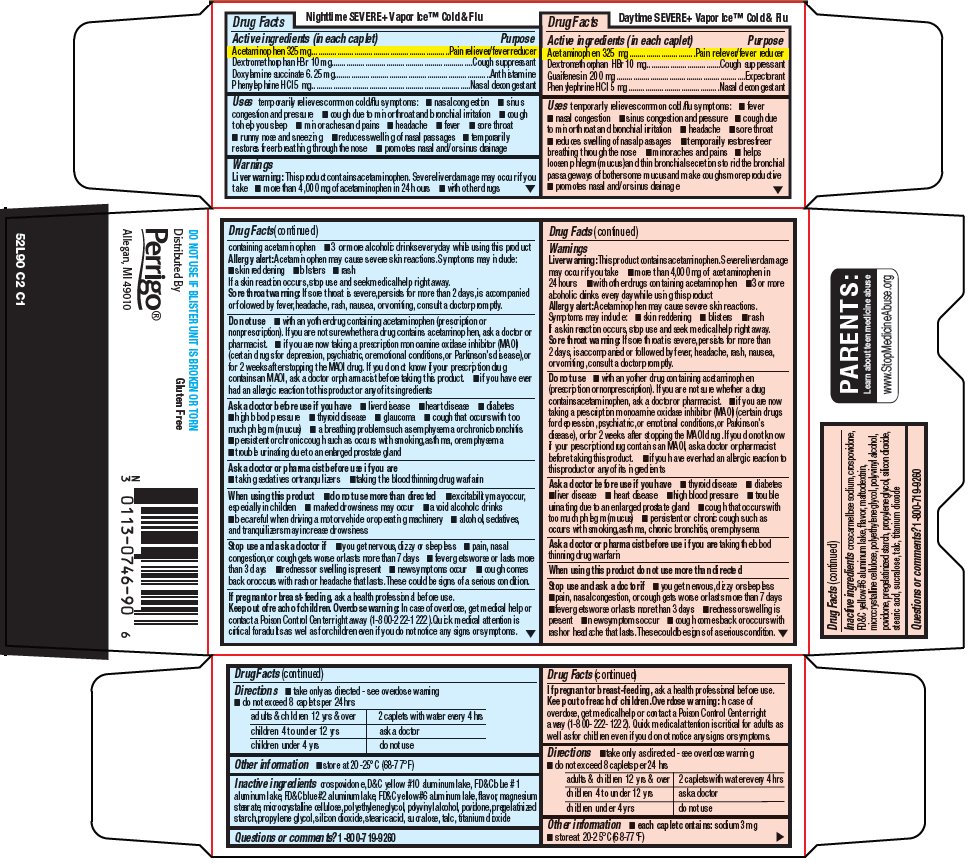 Perrigo Severe Day Time Cold & Flu Severe Night Time Cold & Flu Drug Facts