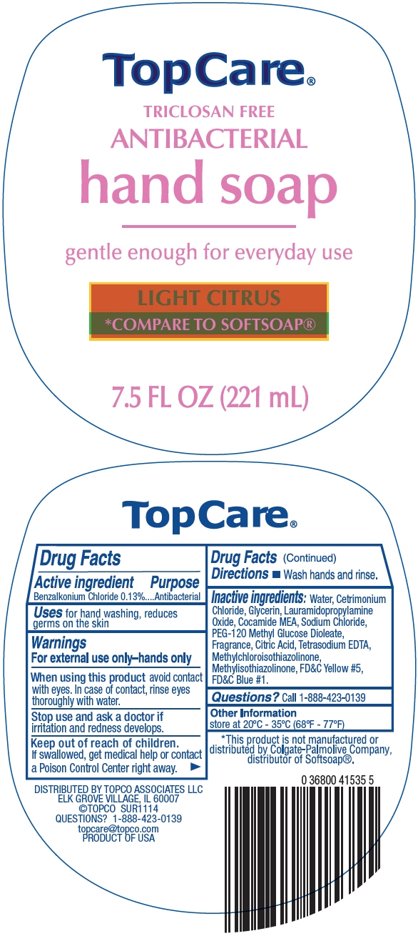 Topcare Citrus Antibacterial Hand Benzalkonium Chloride Soap