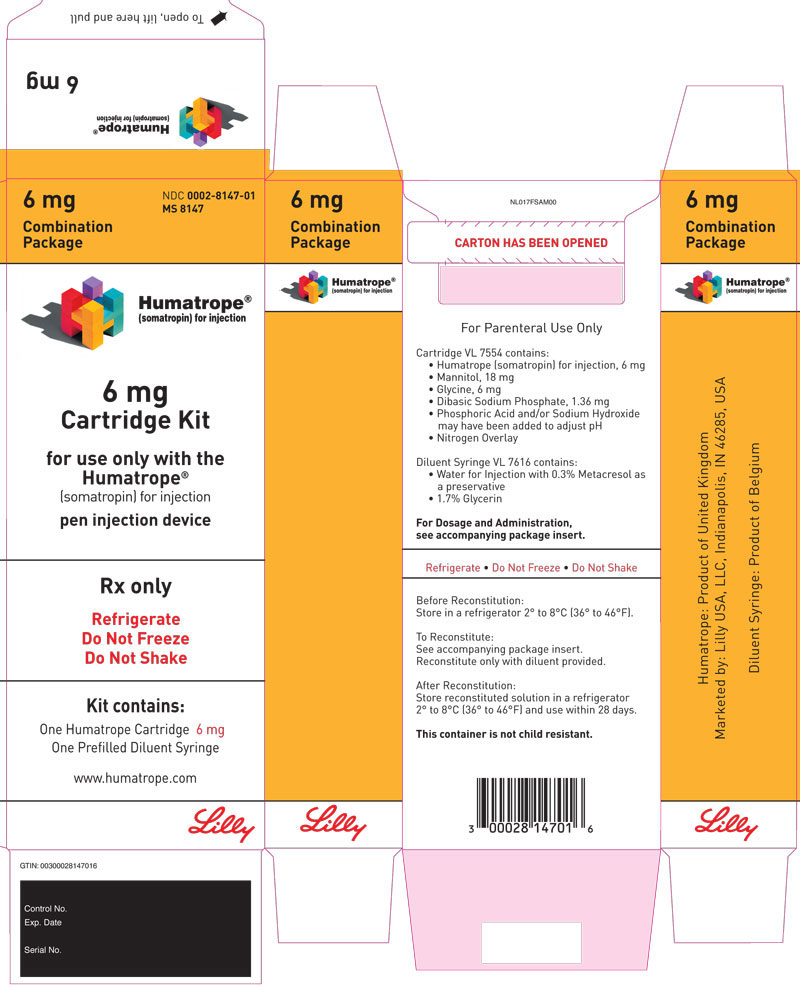 PACKAGE LABEL – Humatrope 6 mg Cartridge Kit
