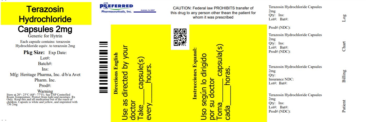 Terazosin Hydrochloride Capsules 2mg 