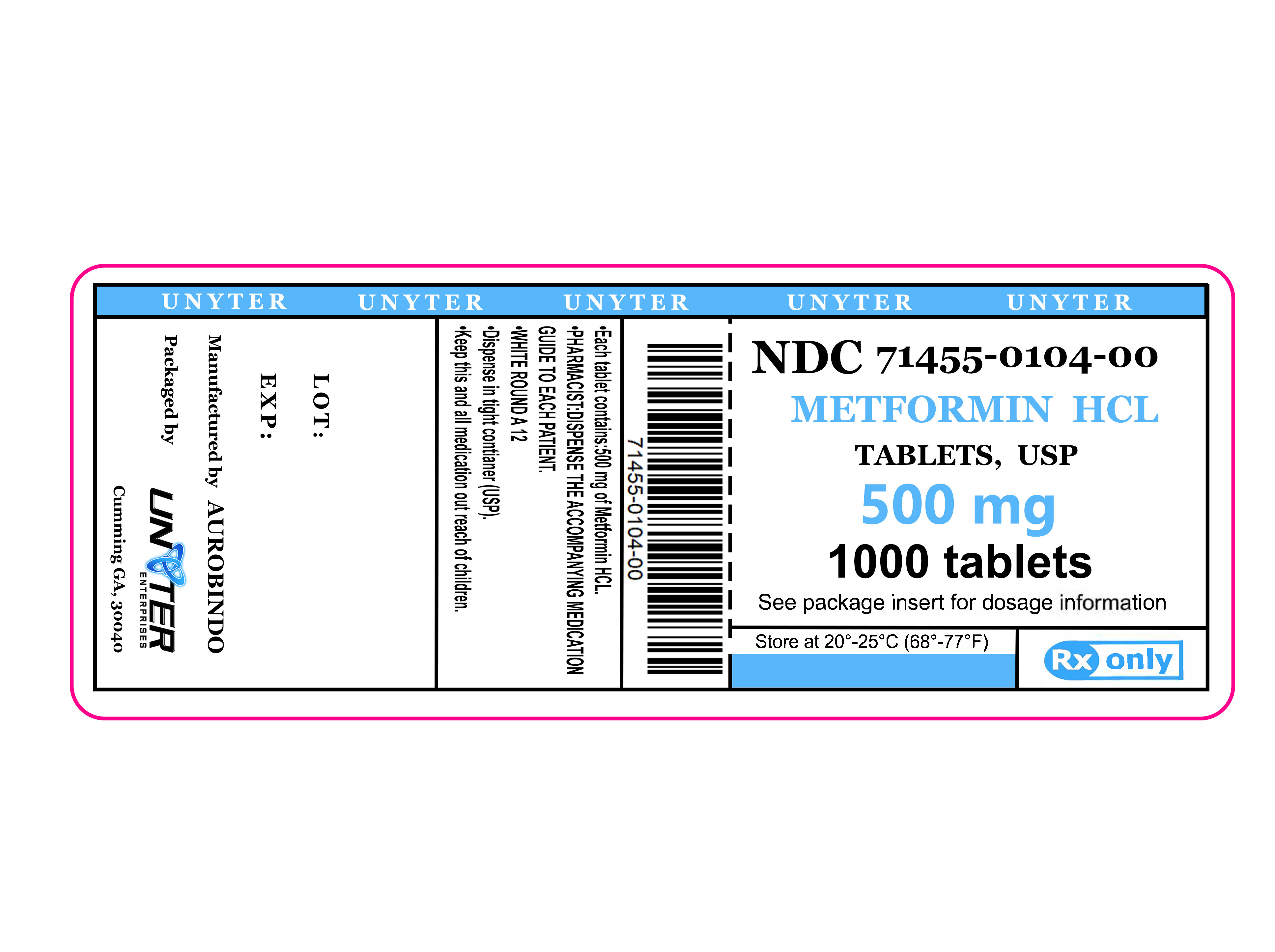 Metformin Label 