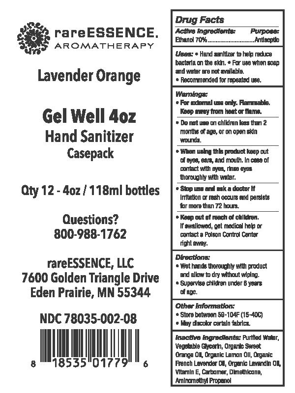 Gel Well Hand sanitizer 12x4oz