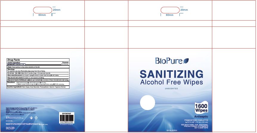 Biopure Sanitizing Alcohol Free Wipes