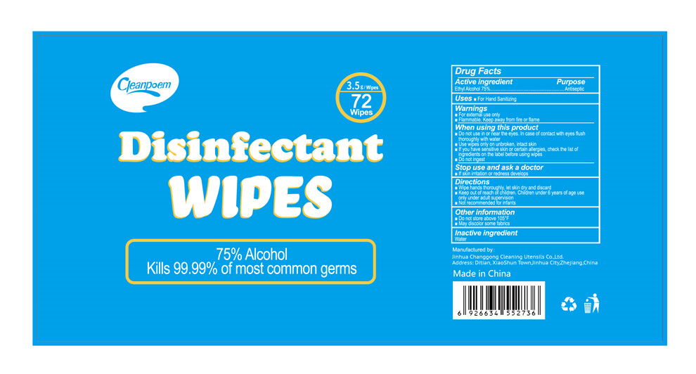 72 wipes label 