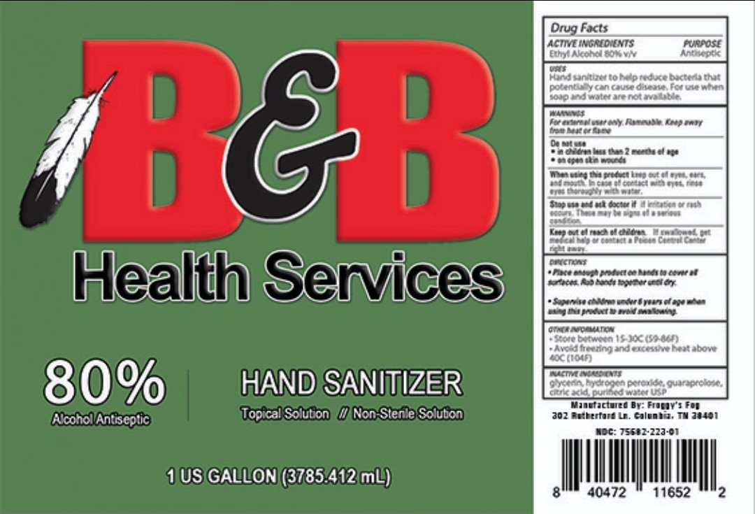 B & B Hand Sanitizer Liquid