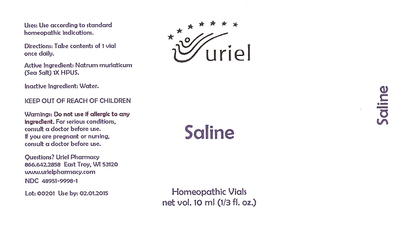 saline vials label