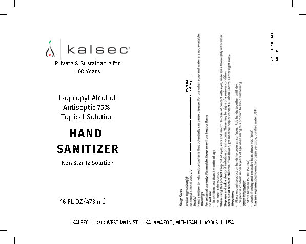 16 OZ Hand Sanitizer Label