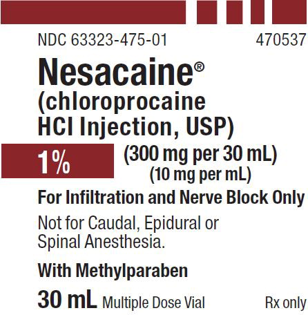 PACKAGE LABEL - PRINCIPAL DISPLAY - Nesacaine 30 mL Multiple Dose Vial Label
