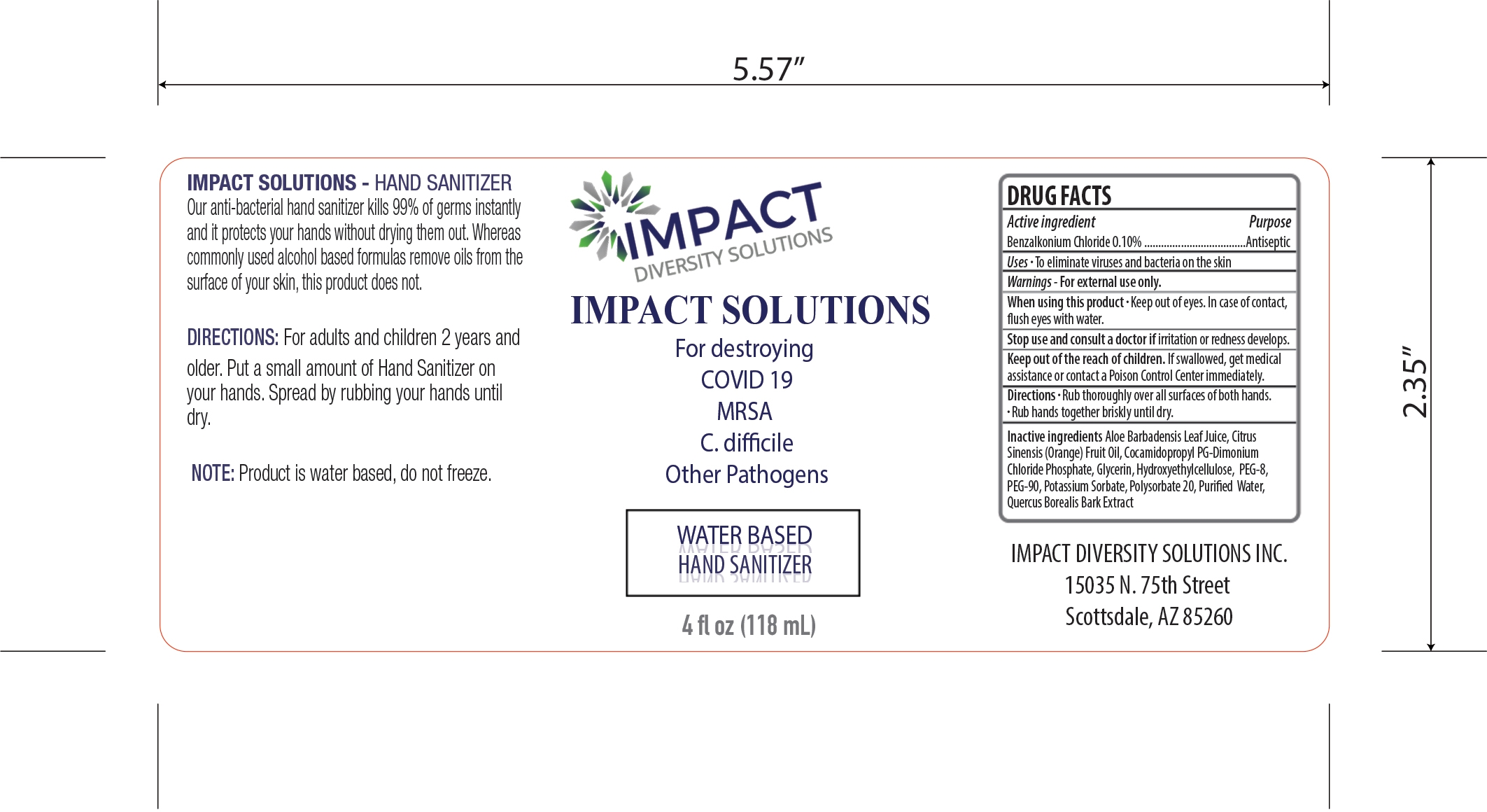 118 mL Impact Sanitizer