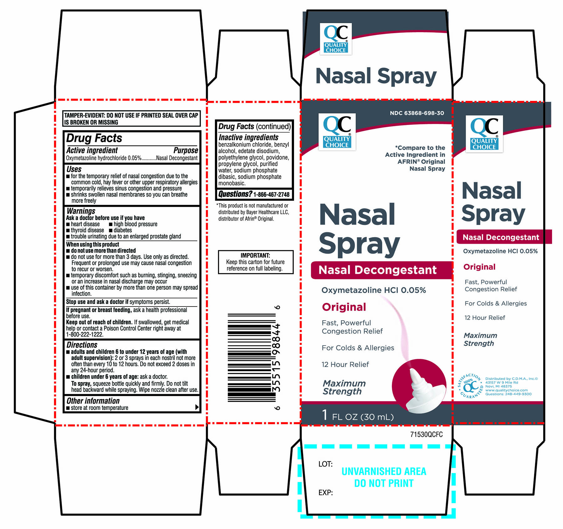 QC Nasal Spray Oxymetazoline HCl