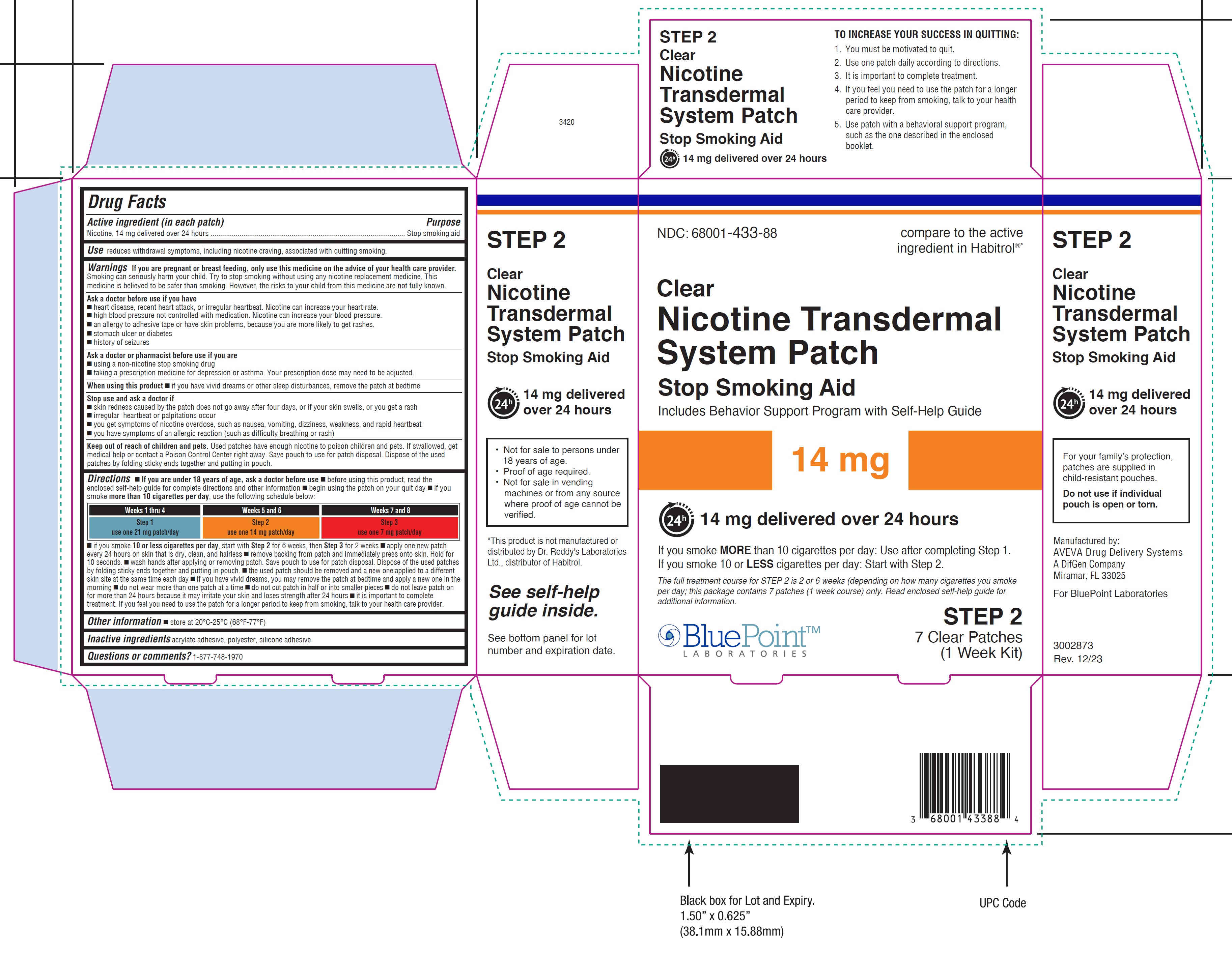 Nicotine Patch Cartons 14mg 7 Patches 12-2023