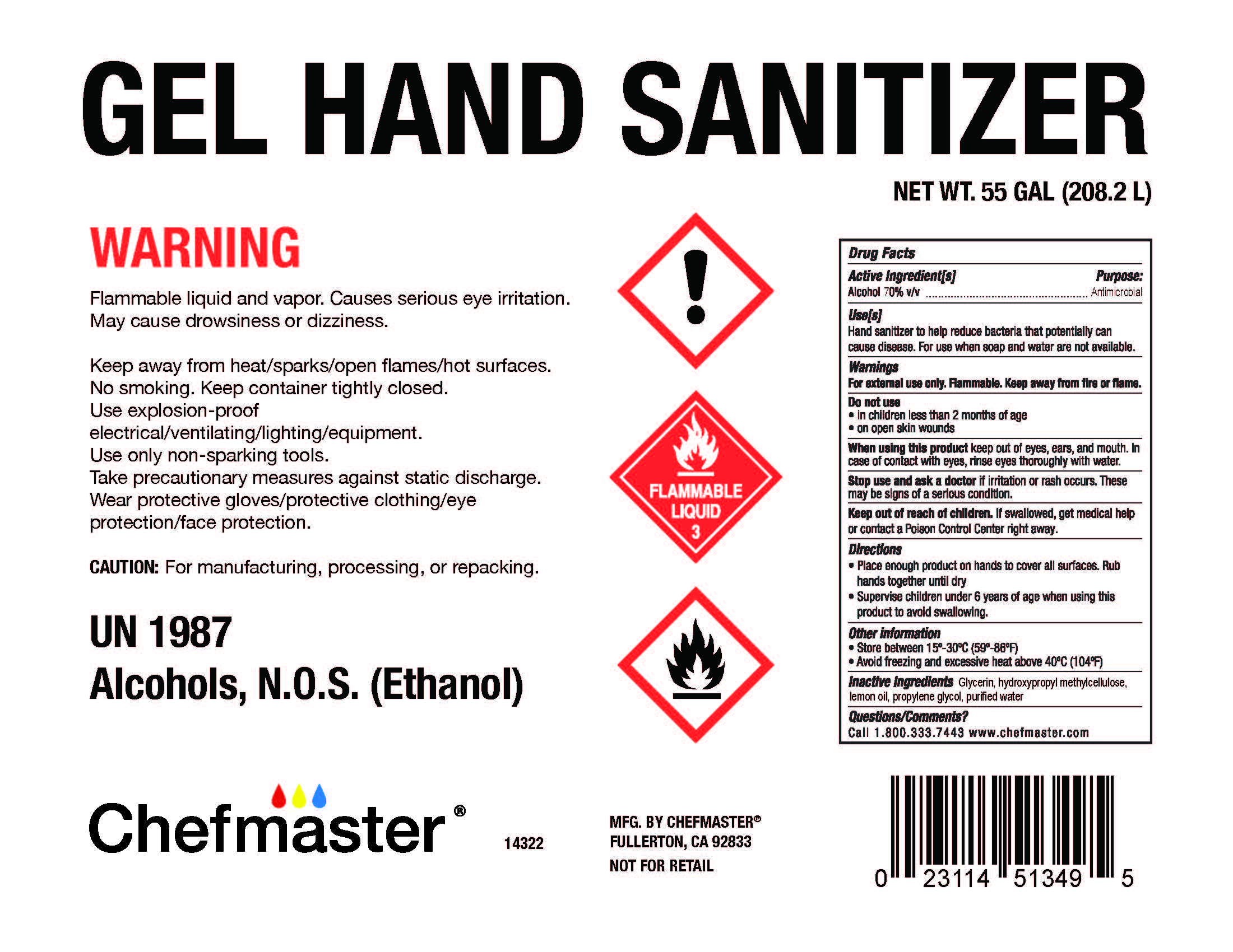 14322 Gel Hand Sanitizer