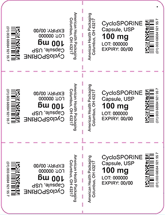 100 mg Cyclosporine Capsule Blister
