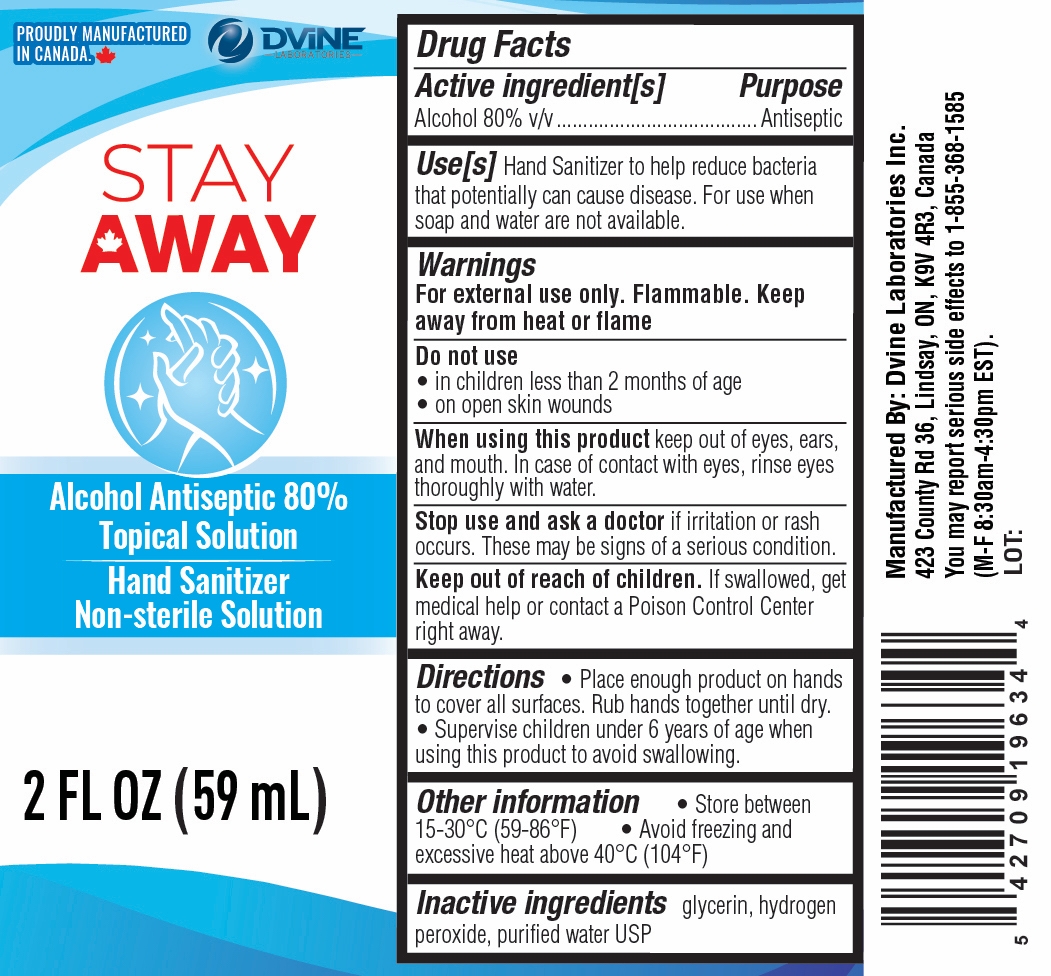 Stay Away 59 ml label