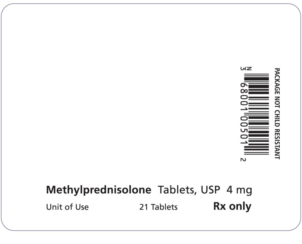MethylPrednisolone Tablets 4 mg Foil Back