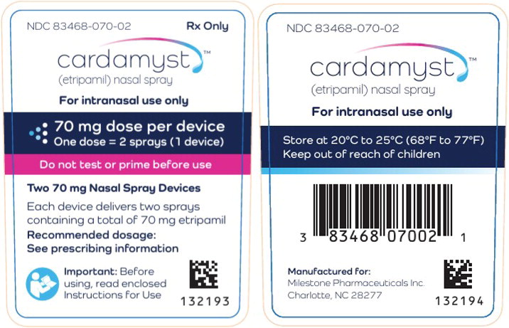 Principal Display Panel – 70 mg Container Label
