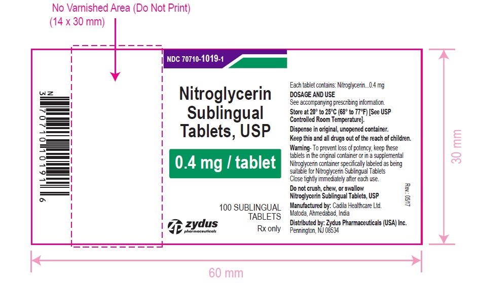 Nitroglycerin Sublingual Tablets