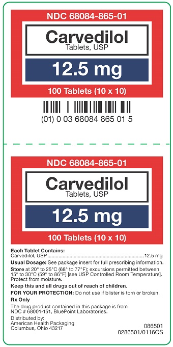 12.5 mg Carvedilol Tablets Carton