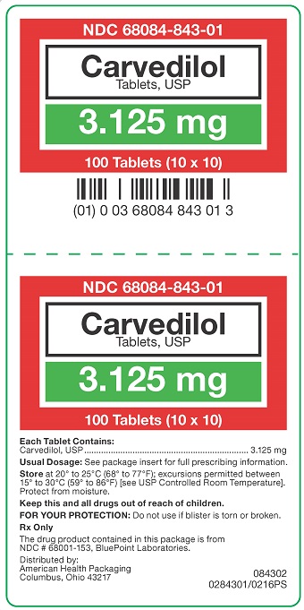 3.125 mg Carvedilol Tablets Carton