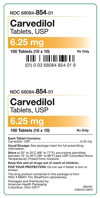6.25 mg Carvedilol Tablets Carton