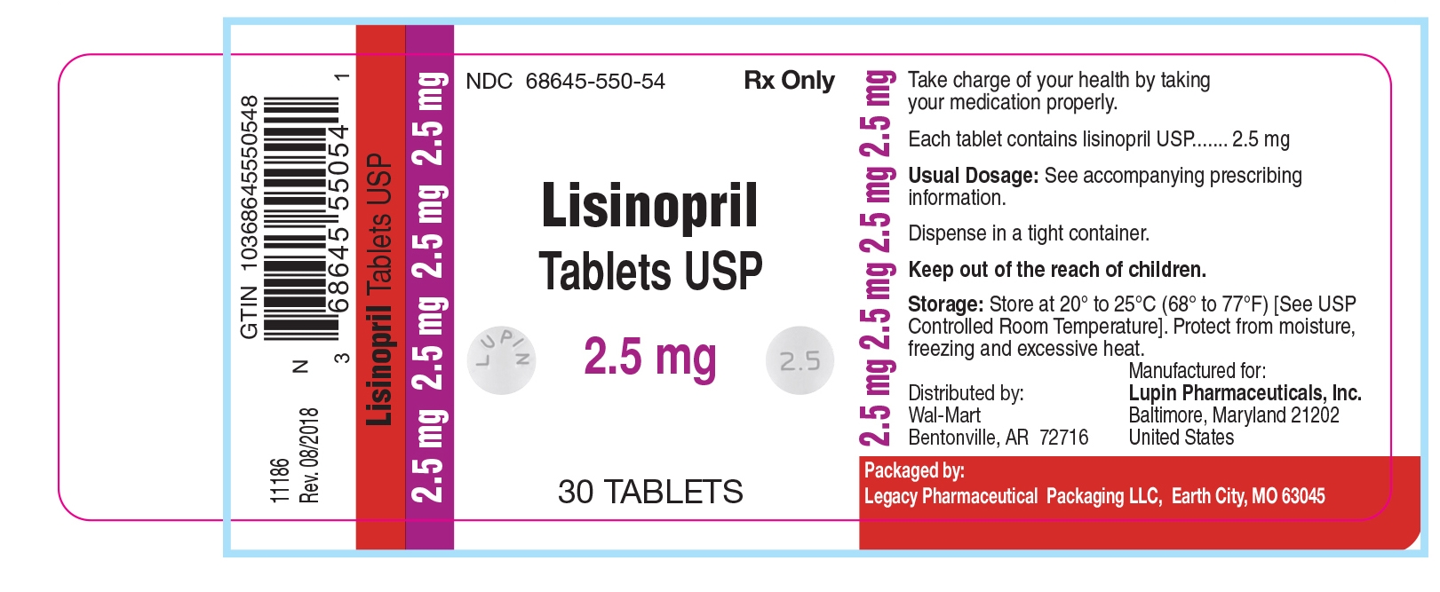 Lisinopril Tablets USP 2.5 mg