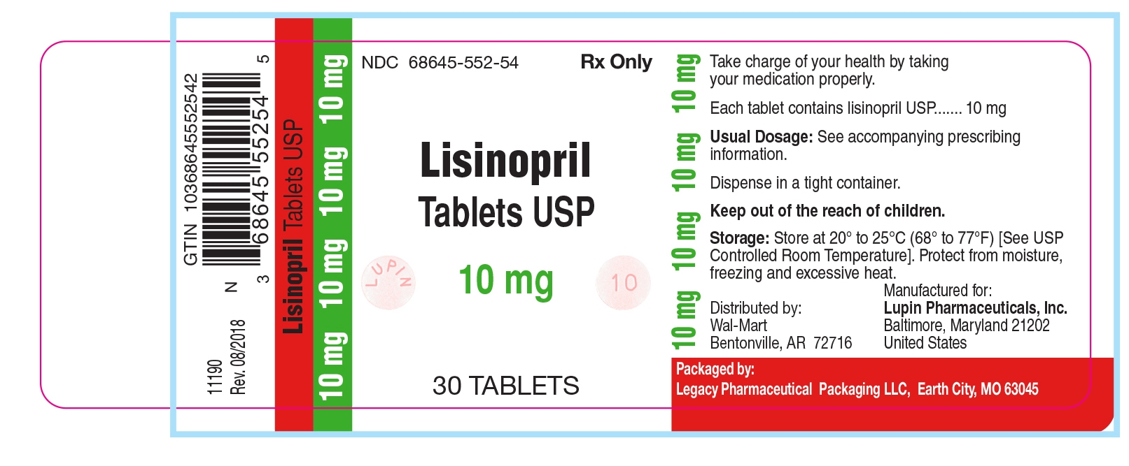 Lisinopril Tablets USP 10 mg