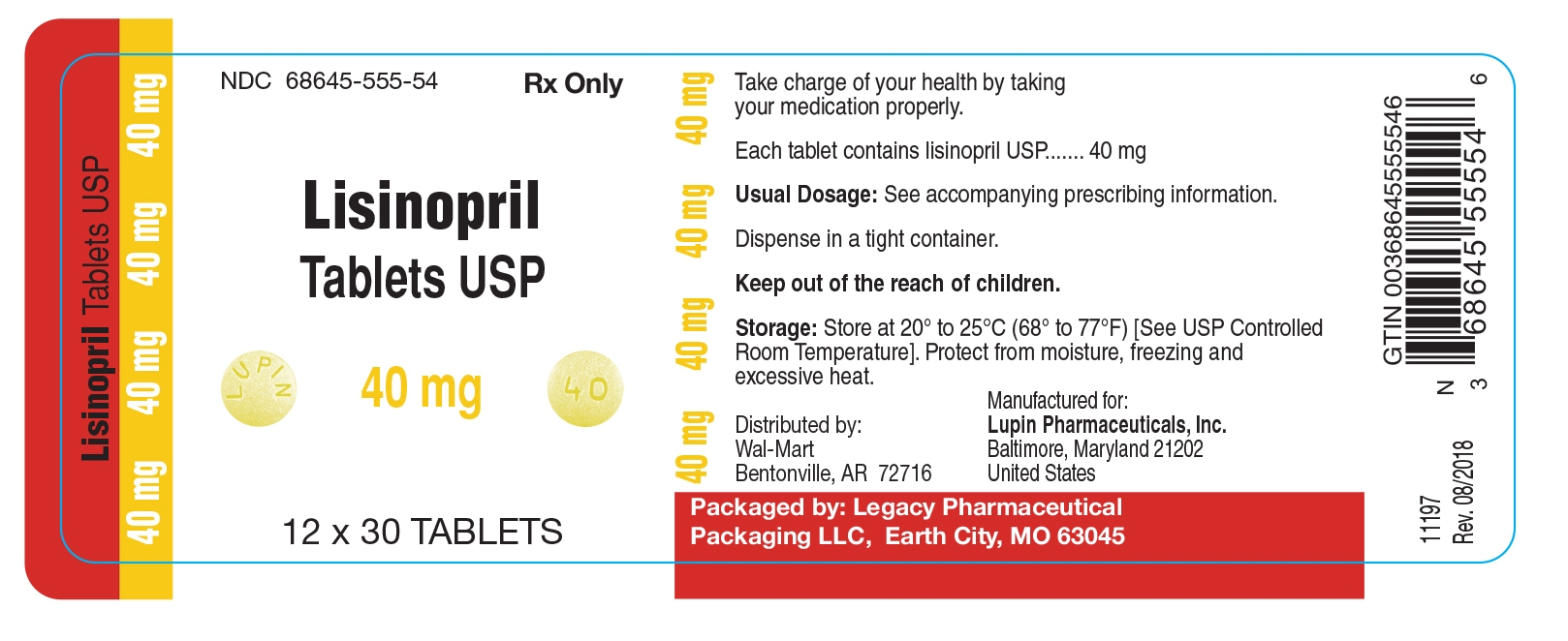 Lisinopril Tablets USP 40