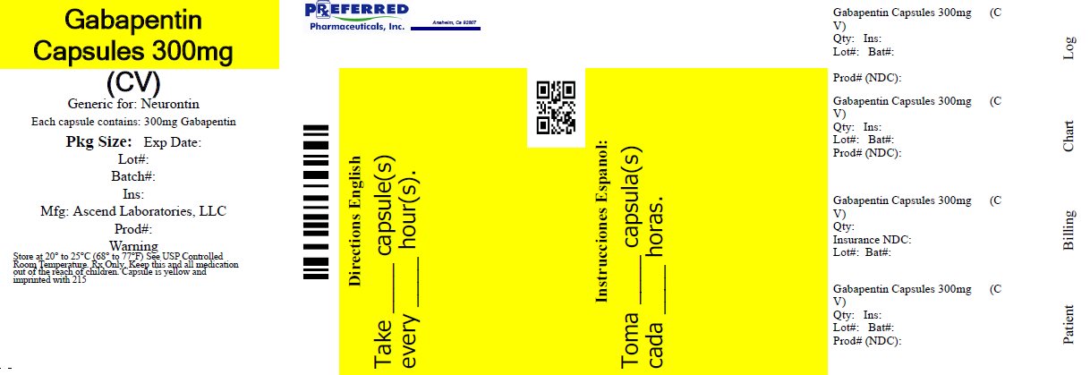 Gabapentin Capsules 300mg (CV)