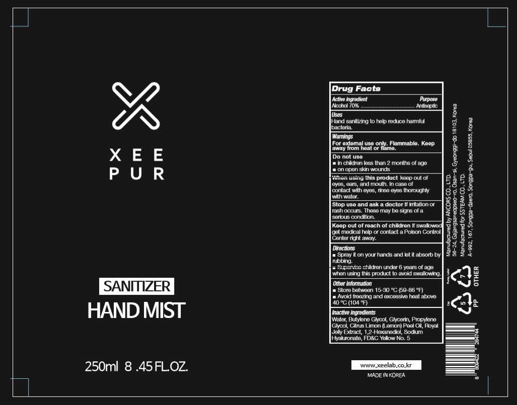 XEEPUR SANITIZER HAND MIST