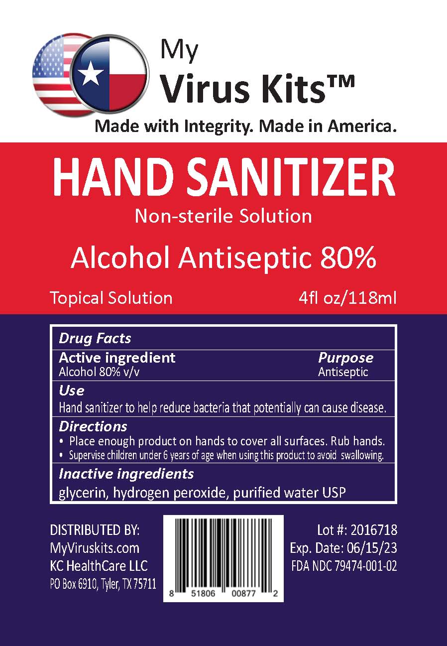 Virus Kit Bottle Label