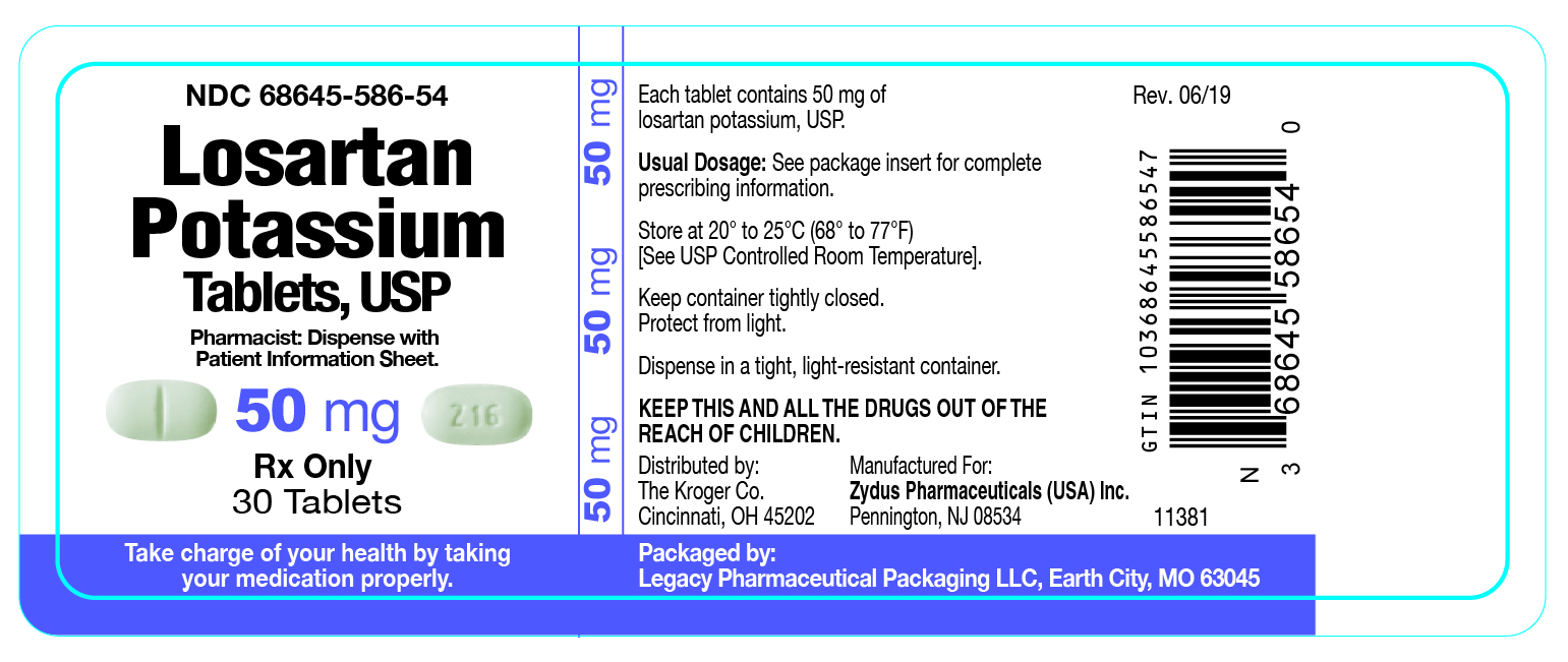 Losartan Potassium Tablets USP, 50 mg