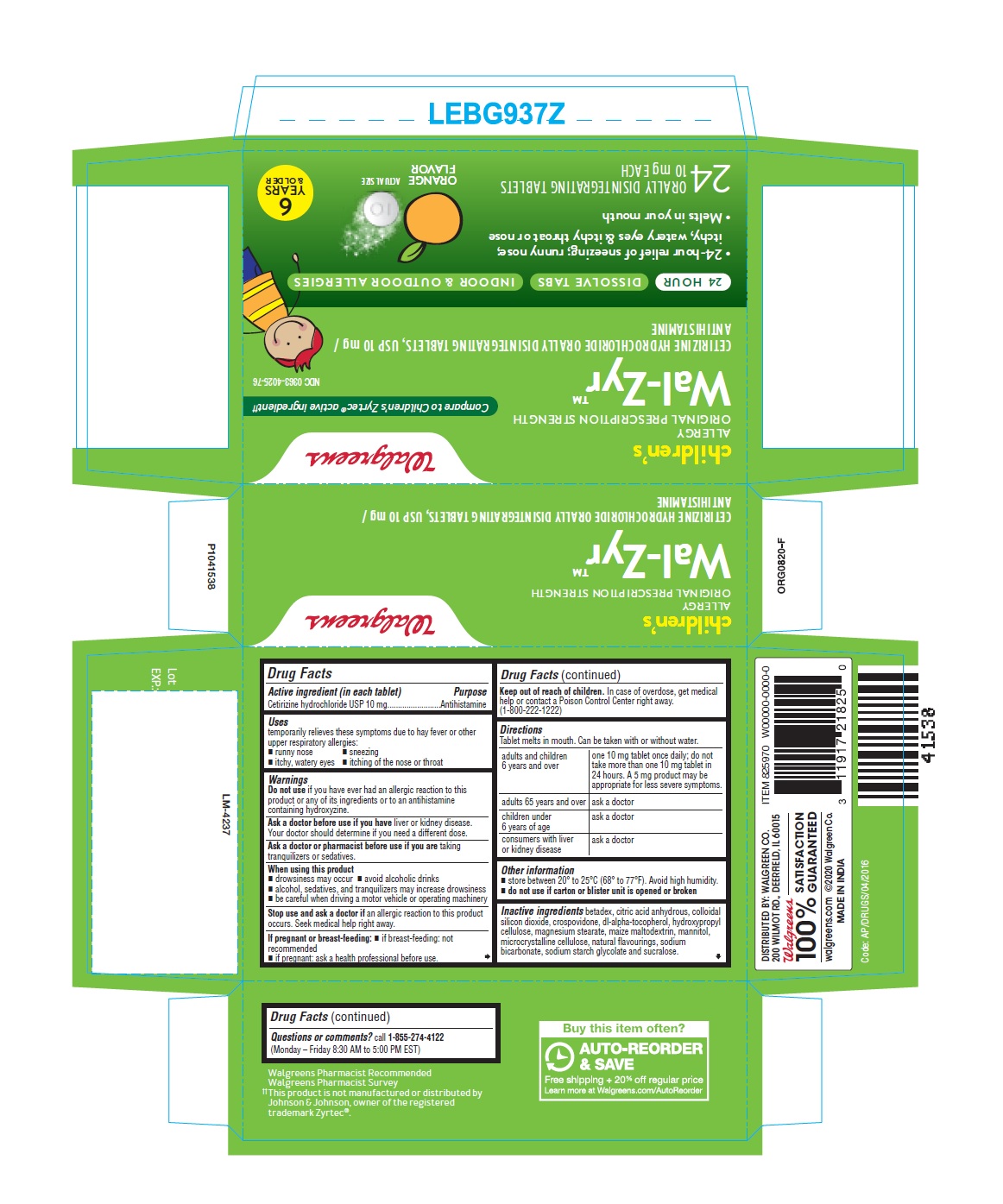 PACKAGE LABEL-PRINCIPAL DISPLAY PANEL -10 mg (24 Orally Disintegrating Tablets) Blister Carton
