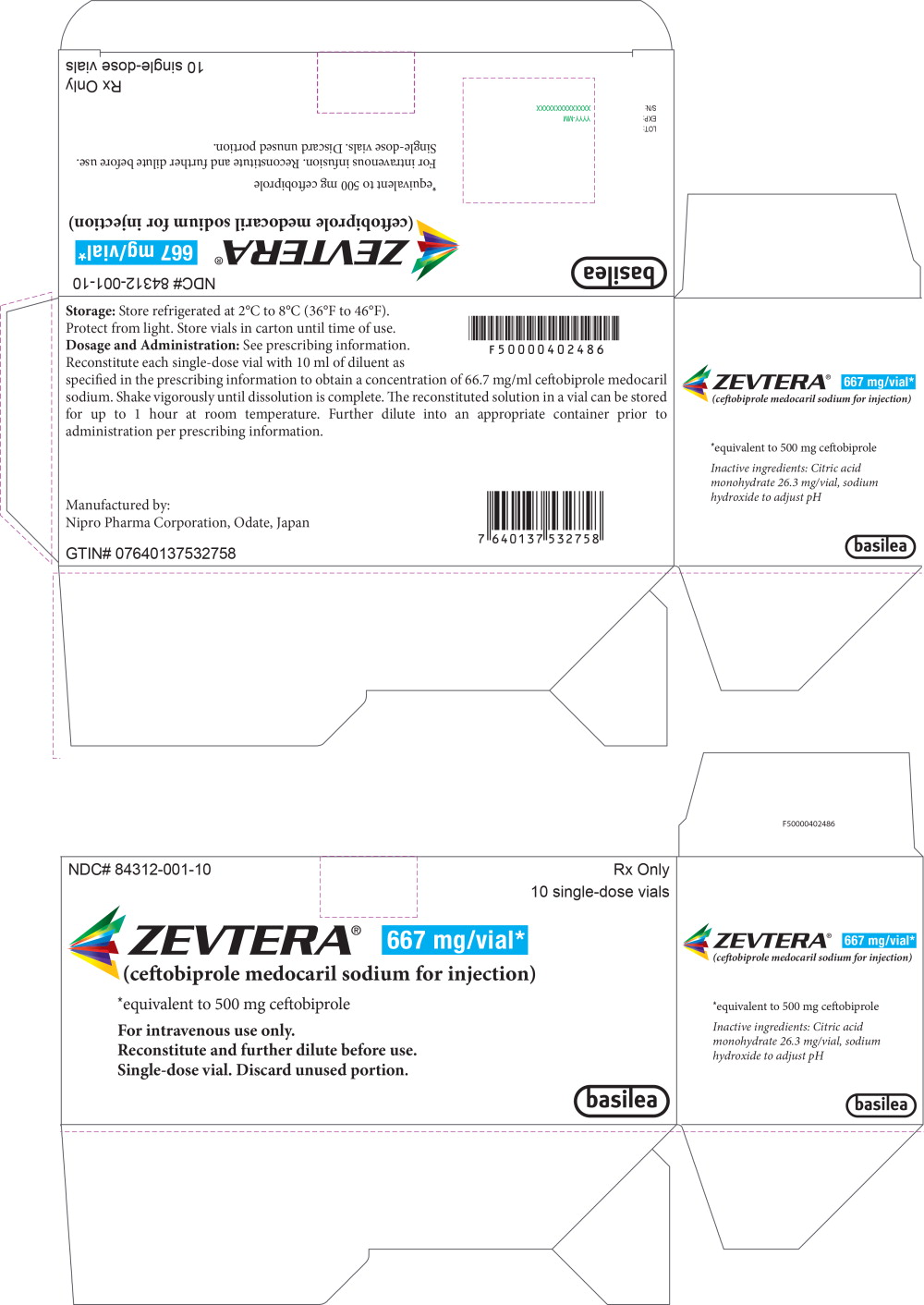 Principal Display Panel – 667 mg Carton Label
