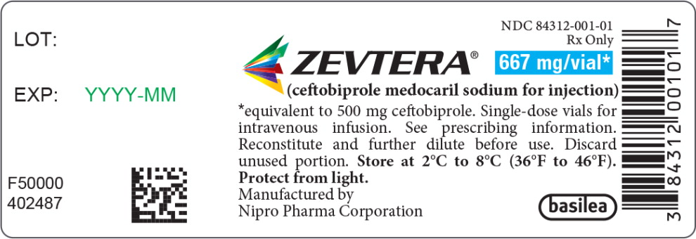 Principal Display Panel – 667 mg Vial Label
