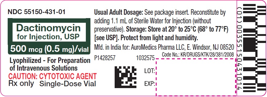 PACKAGE LABEL.PRINCIPAL DISPLAY PANEL-500 mcg (0.5 mg)/vial - Container Label